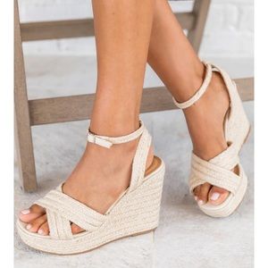 KENDALL JUTE NATURAL WEDGES